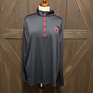 Under Armour Black and Red Badger Performance Pullover